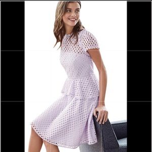 Banana Republic Purple Cotton Eyelet Dress